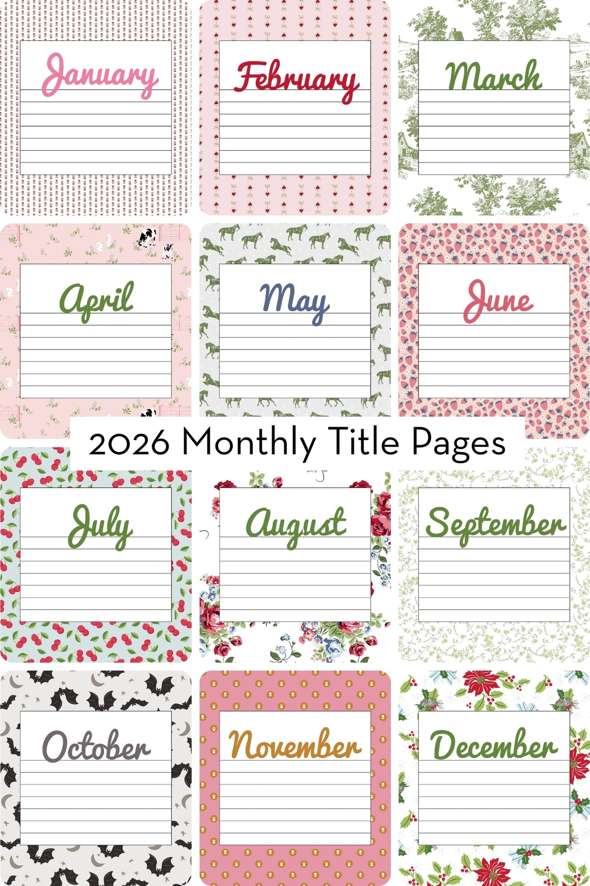 2026 Project Planner Printable | Digital PDF Product