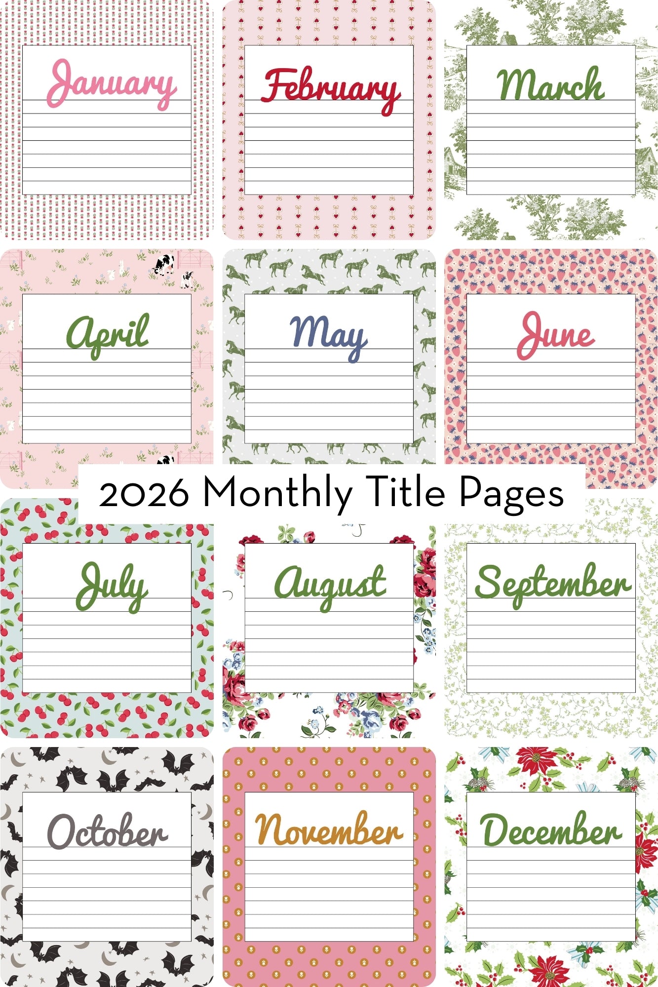2026 Project Planner Printable | Digital PDF Product