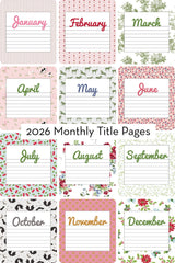 2026 Project Planner Printable | Digital PDF Product