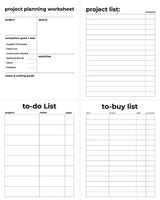 2026 Project Planner Printable | Digital PDF Product