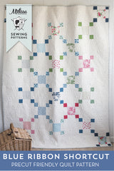 Blue Ribbon Shortcut Quilt Pattern | Digital PDF Quilt Pattern