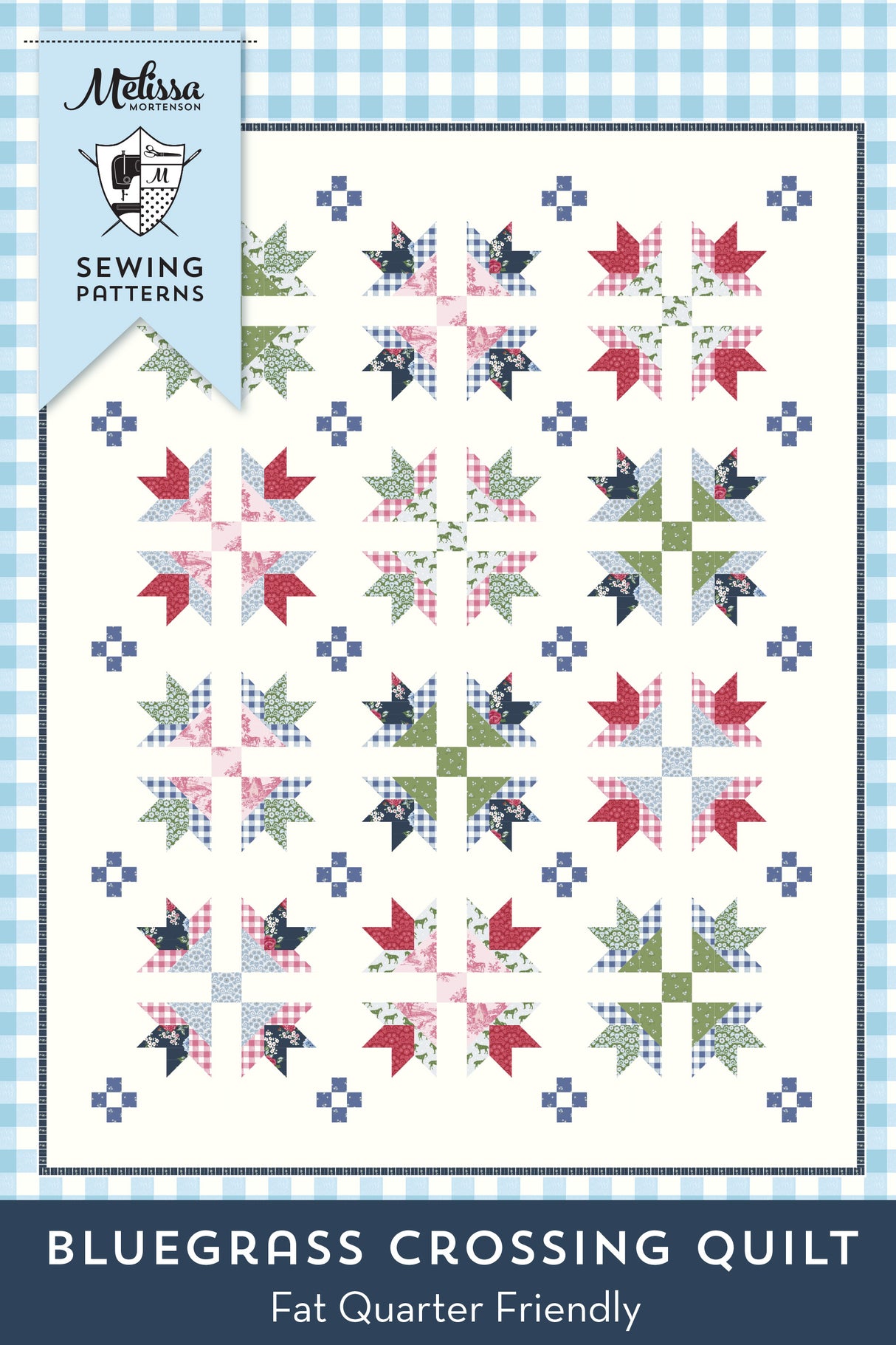 Bluegrass Crossing Quilt Pattern - Digital PDF Pattern