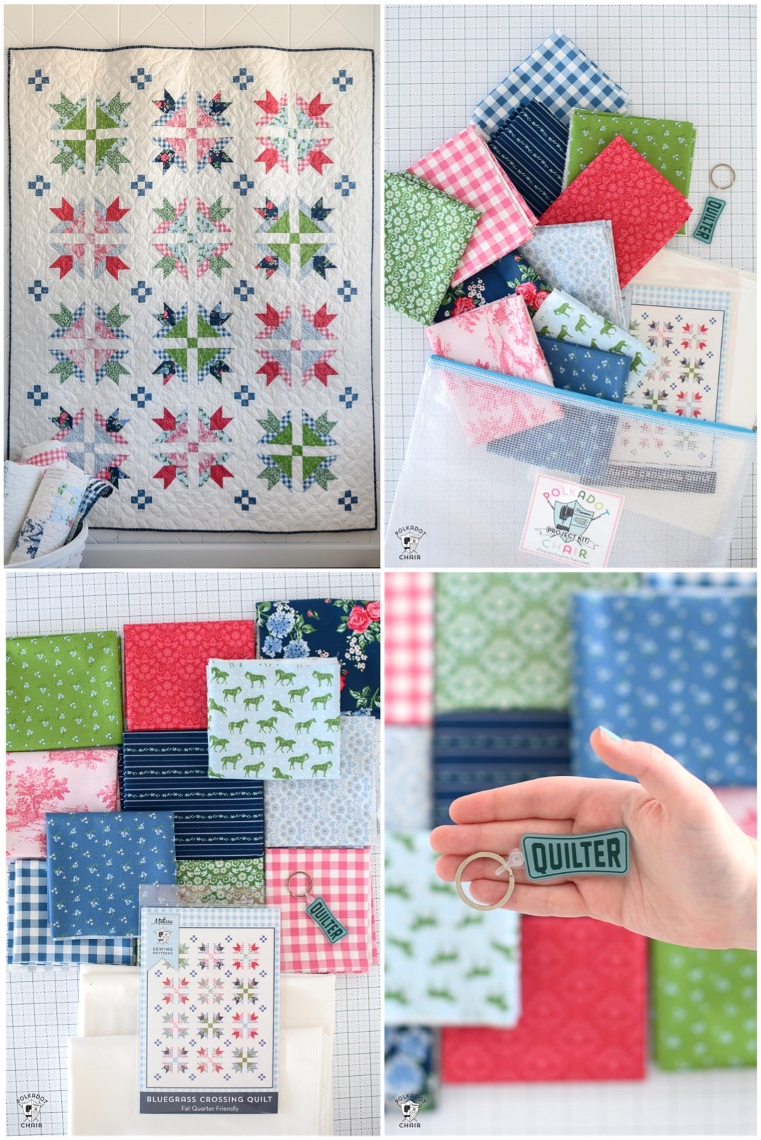 Bluegrass Crossing Quilt Kit; Includes Fabric and Pattern