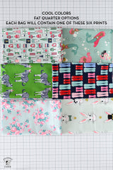 Mystery Scrap & Fat Quarter Fabric Bag; Riley Blake Fabrics, & Sewing Surprises