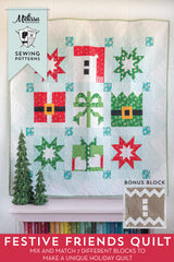 Festive Friends Christmas Quilt Complete Pattern | Digital PDF Pattern