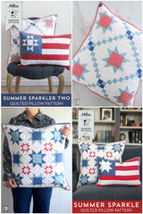 Summer Sparkler Quilted Pillow Pattern Bundle | Digital PDF Pattern