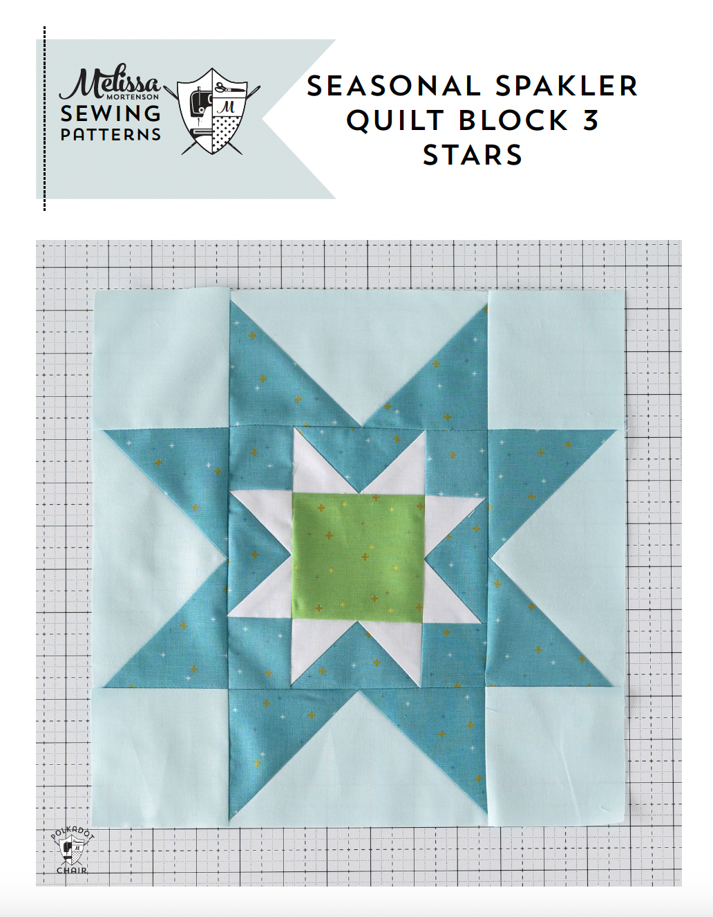 Seasonal Sparkler Quilt Block 3 PDF