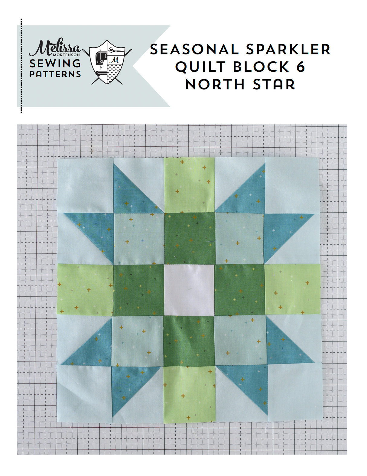 Seasonal Sparkler Quilt Block 6 PDF