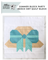Beach Hat Quilt Block | Digital PDF Pattern