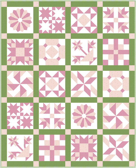 Society Sparkler Vintage Inspired Sampler Quilt Pattern | Wholesale Package of 6