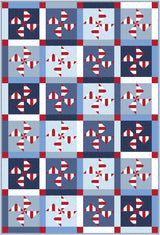 Sparkler Swirl Christmas & Holiday Quilt Pattern | Printed Pattern