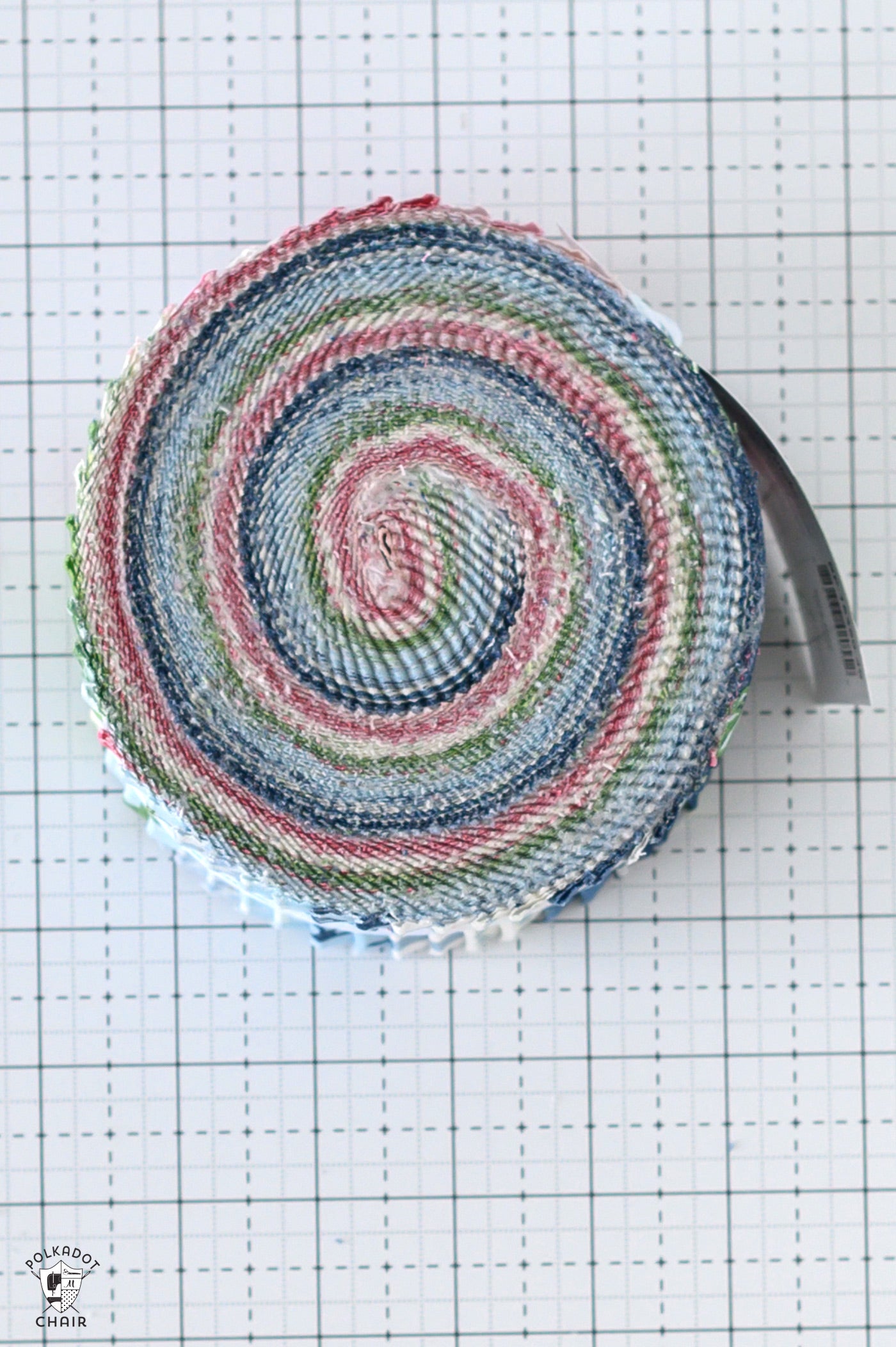 Bluegrass Charm Fabric 2 1/2" Precut Roll;  Rolie Polie