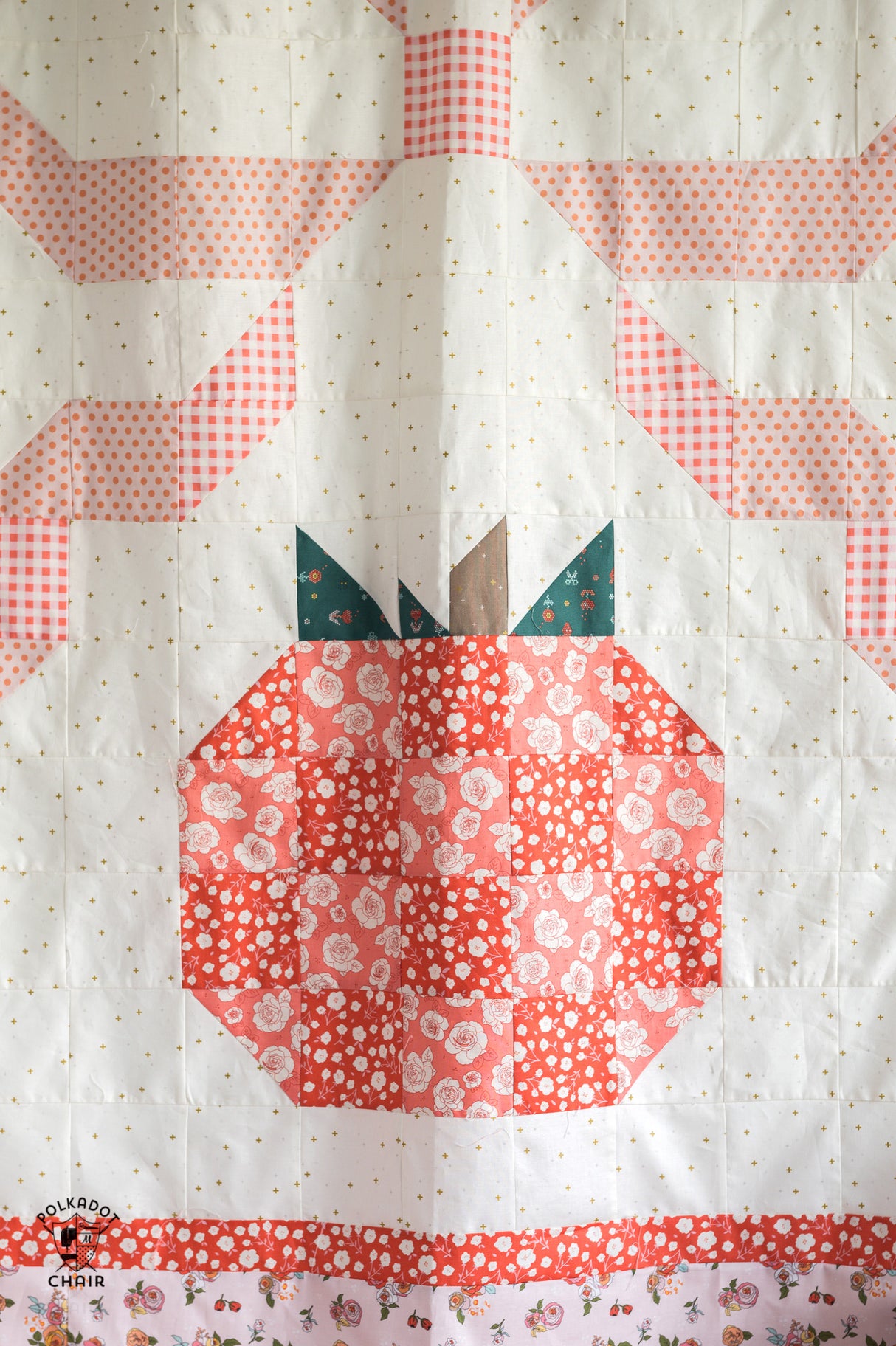 Pumpkin Bows and Monograms Quilt Kit; Includes Fabric and Pattern