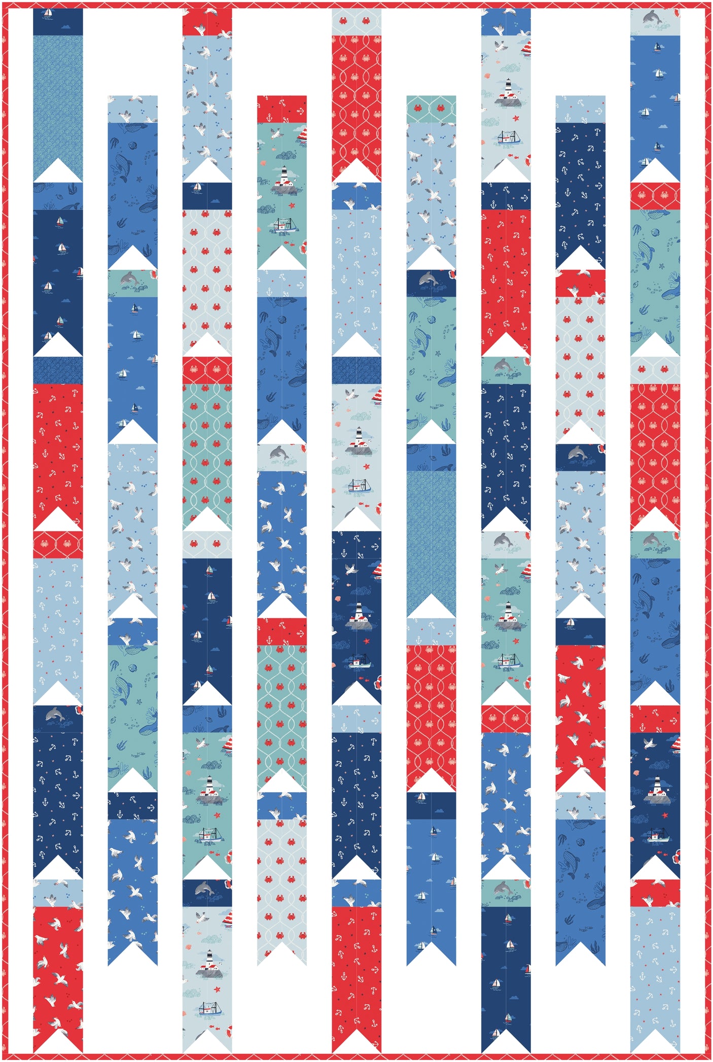 Breezy Bunting Quilt Pattern | Digital PDF Pattern
