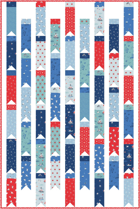 Breezy Bunting Quilt Pattern | Printed Pattern