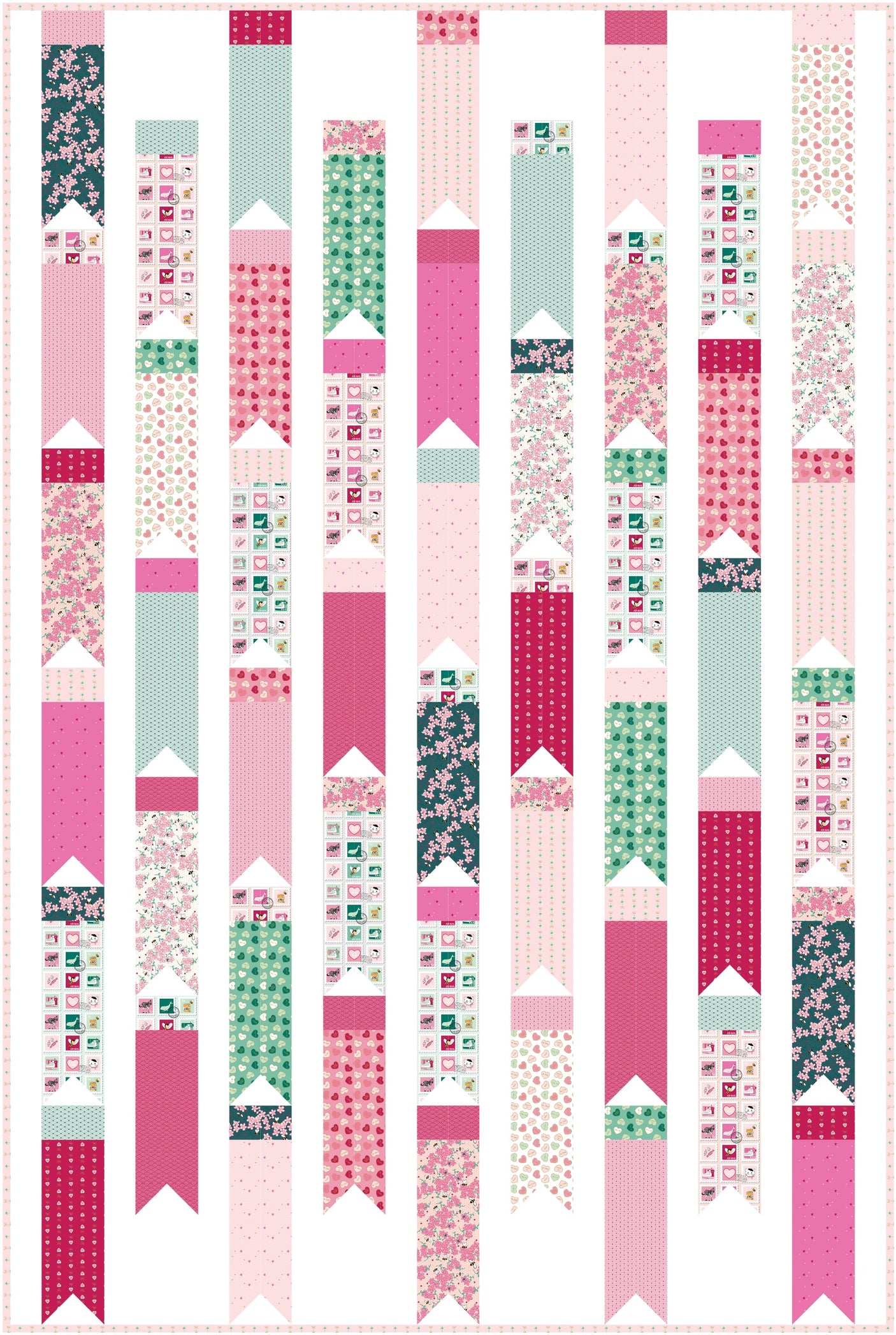 Breezy Bunting Quilt Pattern | Printed Pattern