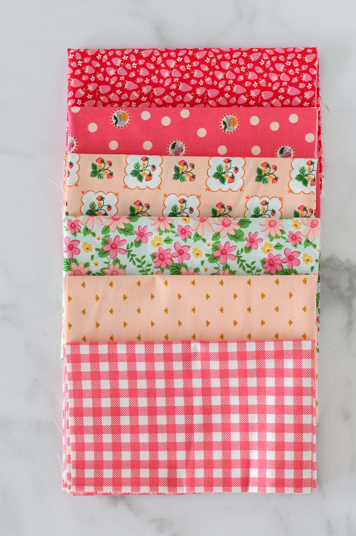 Pink Summer Picnic Fabric Bundle