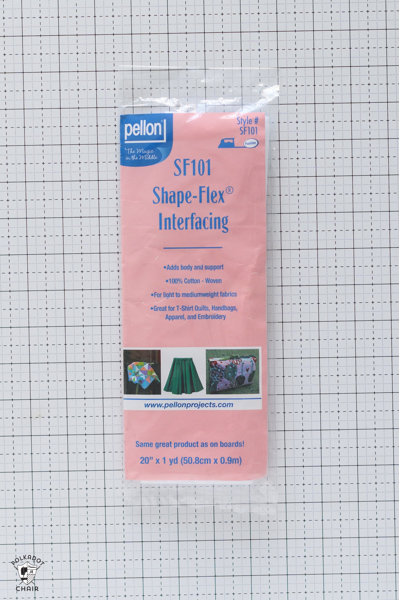 Shape Flex Interfacing; 1 yard 20” wide Package