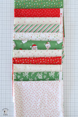 Christmas Fabrics Bundle for Gathered Quarters Quilt; Fabric Only