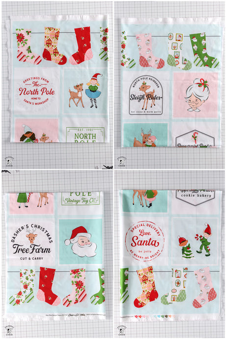 Claus and Co Christmas Potholder Kits Includes Fabric & Pattern