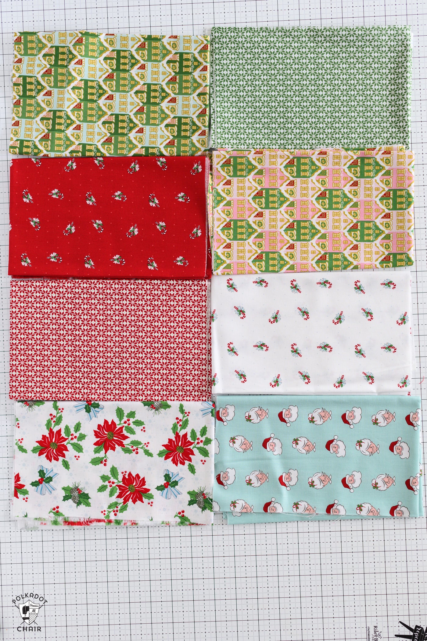 Claus and Co Christmas Potholder Kits Includes Fabric & Pattern