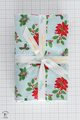 Claus & Co Fabric Bundle; Blue; 1 yard each of 8 prints and Panel