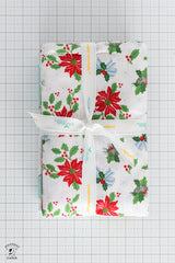 Claus & Co Fabric Bundle; White; 1 yard each of 8 Prints and Panel