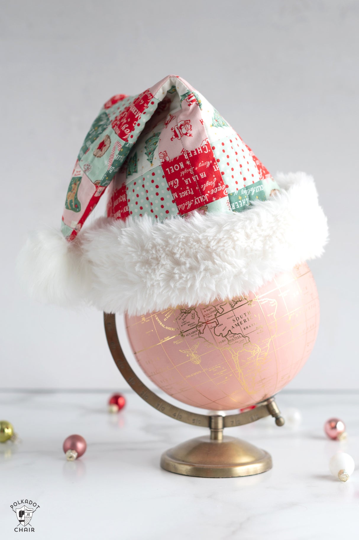 Snowbound Quilted Santa Hat Sewing Pattern | Printed Pattern