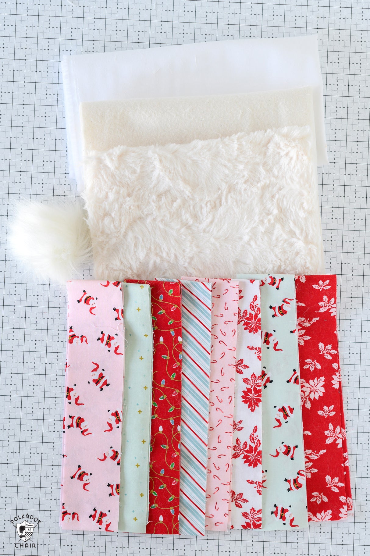 Snowbound Santa Hat Kit with Fabric and Pattern