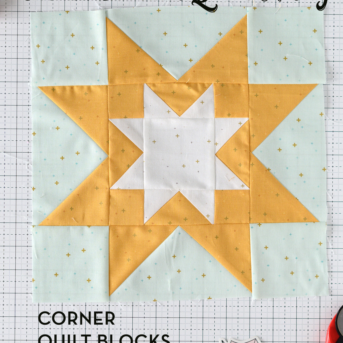 Star Quilt Block Pattern for Festive Friends Christmas Quilt | Digital ...