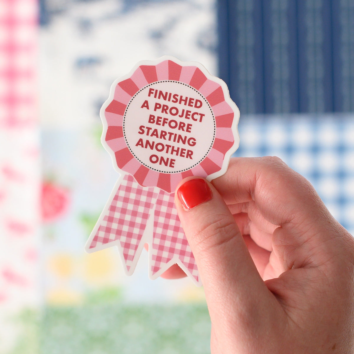Quilting Prize Ribbon Sticker; New Project – Polka Dot Chair Patterns ...