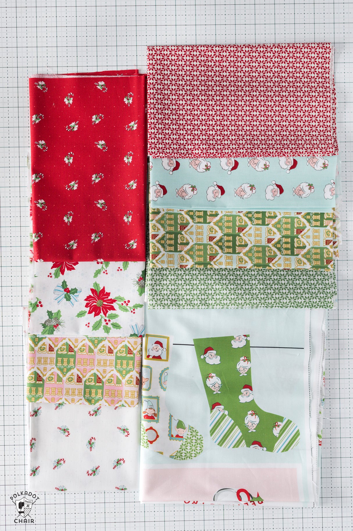 Claus and Co Christmas Potholder Kits Includes Fabric & Pattern
