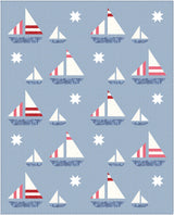 Stripey Sails & Stars Sailboat Quilt Pattern | Wholesale Package of 6