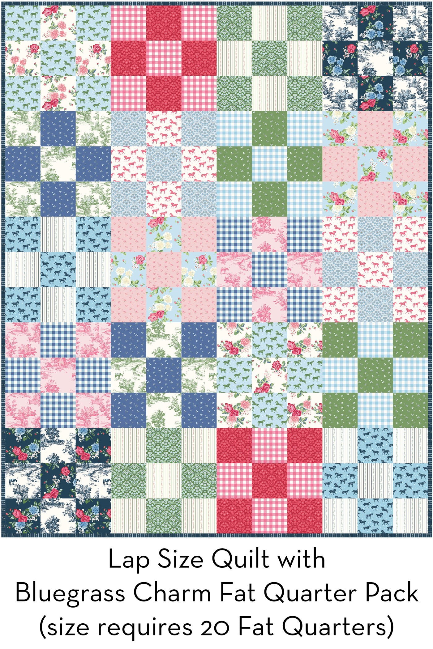 Gathered Quarters Quilt Pattern - Digital PDF Quilt Pattern