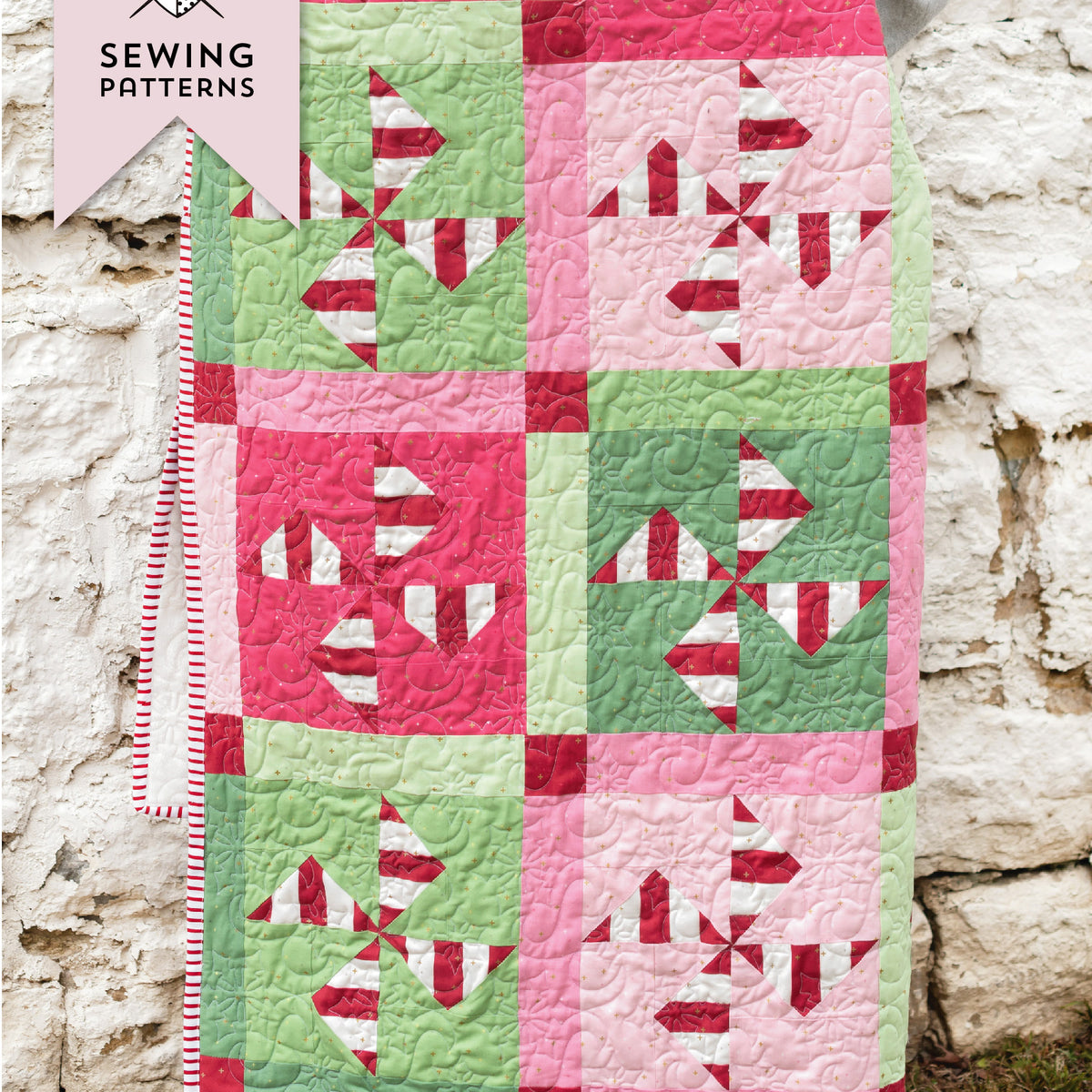 Sparkler Swirl Christmas & Holiday Quilt Pattern | Digital PDF Quilt P ...