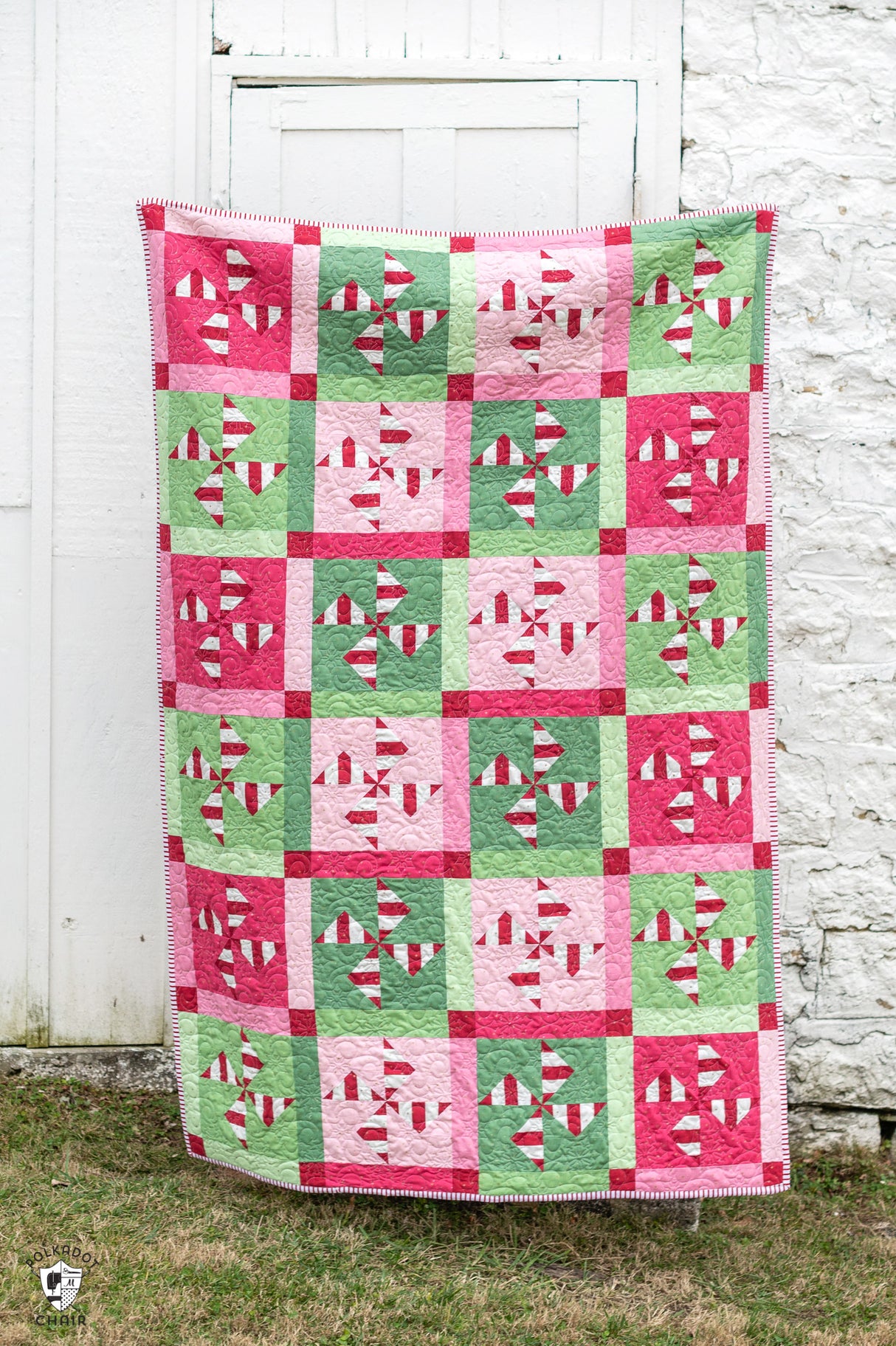 Peppermint Sparkler Christmas & Holiday Quilt Pattern | Digital PDF Quilt Pattern