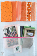 Pink-o-ween Pumpkin Patch Ghosts Quilt Kit; Fabric & Pattern