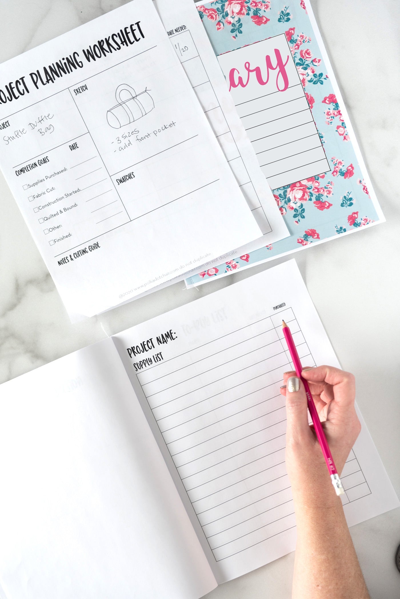 2026 Project Planner Printable | Digital PDF Product