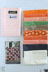 Pink-o-ween Pumpkin Patch Ghosts Quilt Kit; Fabric & Pattern