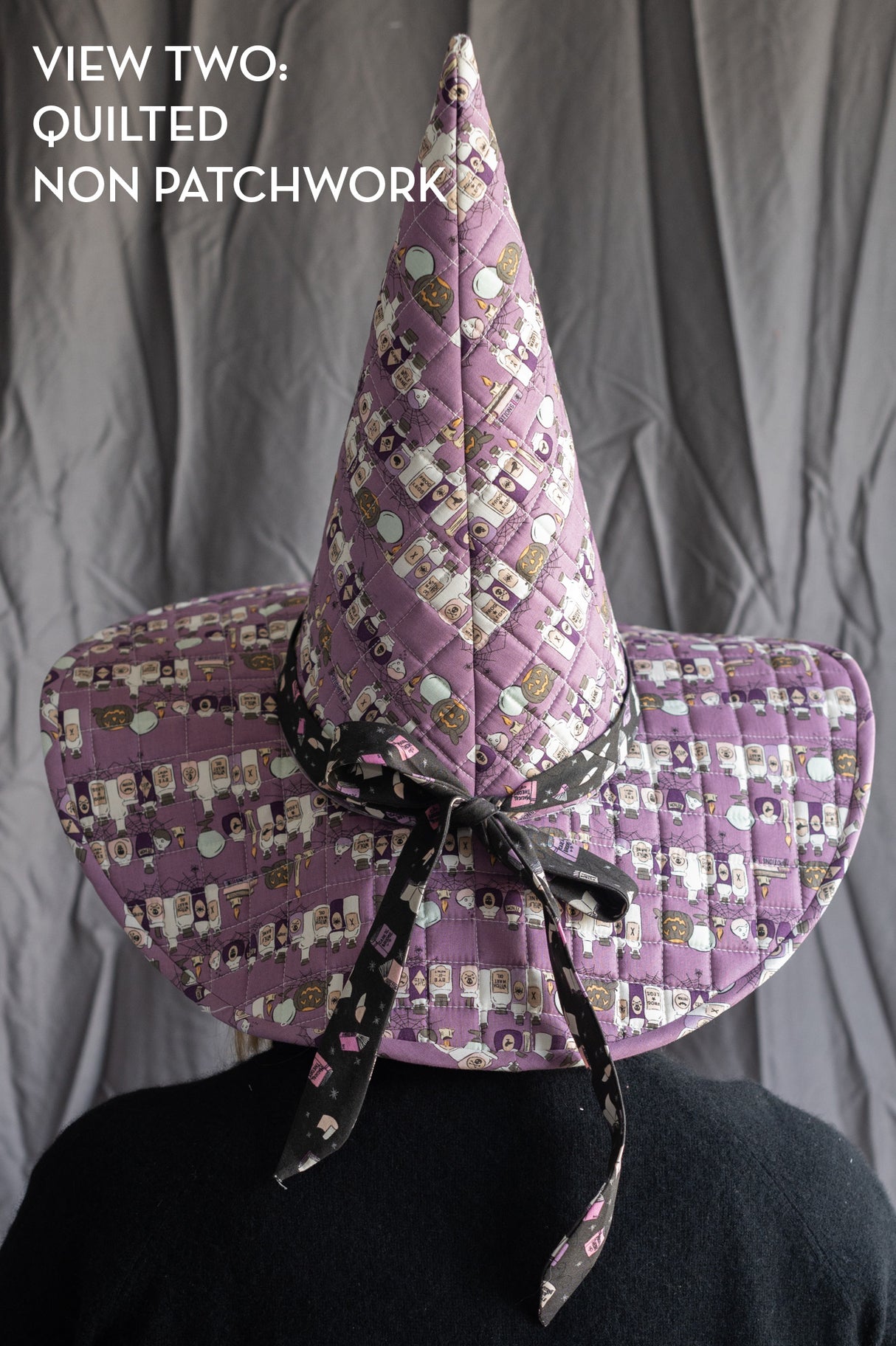 Spellbound Quilted Witch Hat Sewing Pattern | Printed Pattern