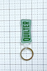 Acrylic Quilter Keychain