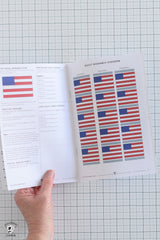 Red, White, and Scrappy American Flag Quilt Pattern | Printed Pattern