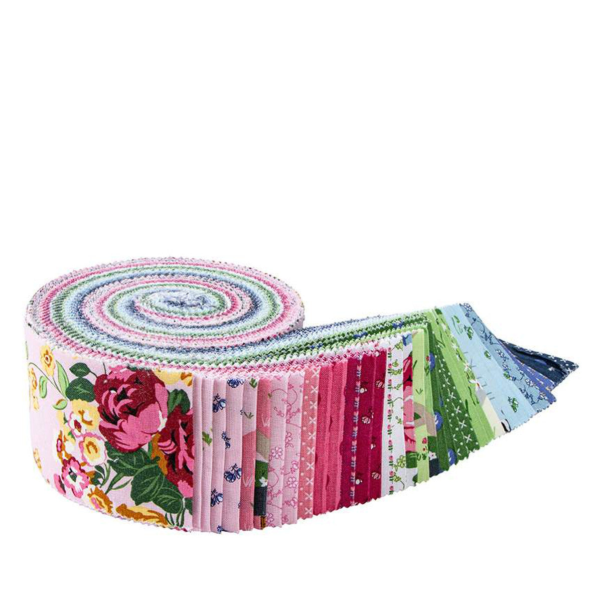 Tulip Cottage | 2 1/2" Rolie Polie Precut Fabric Roll