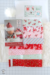 Snowbound Santa Hat Kit with Fabric and Pattern