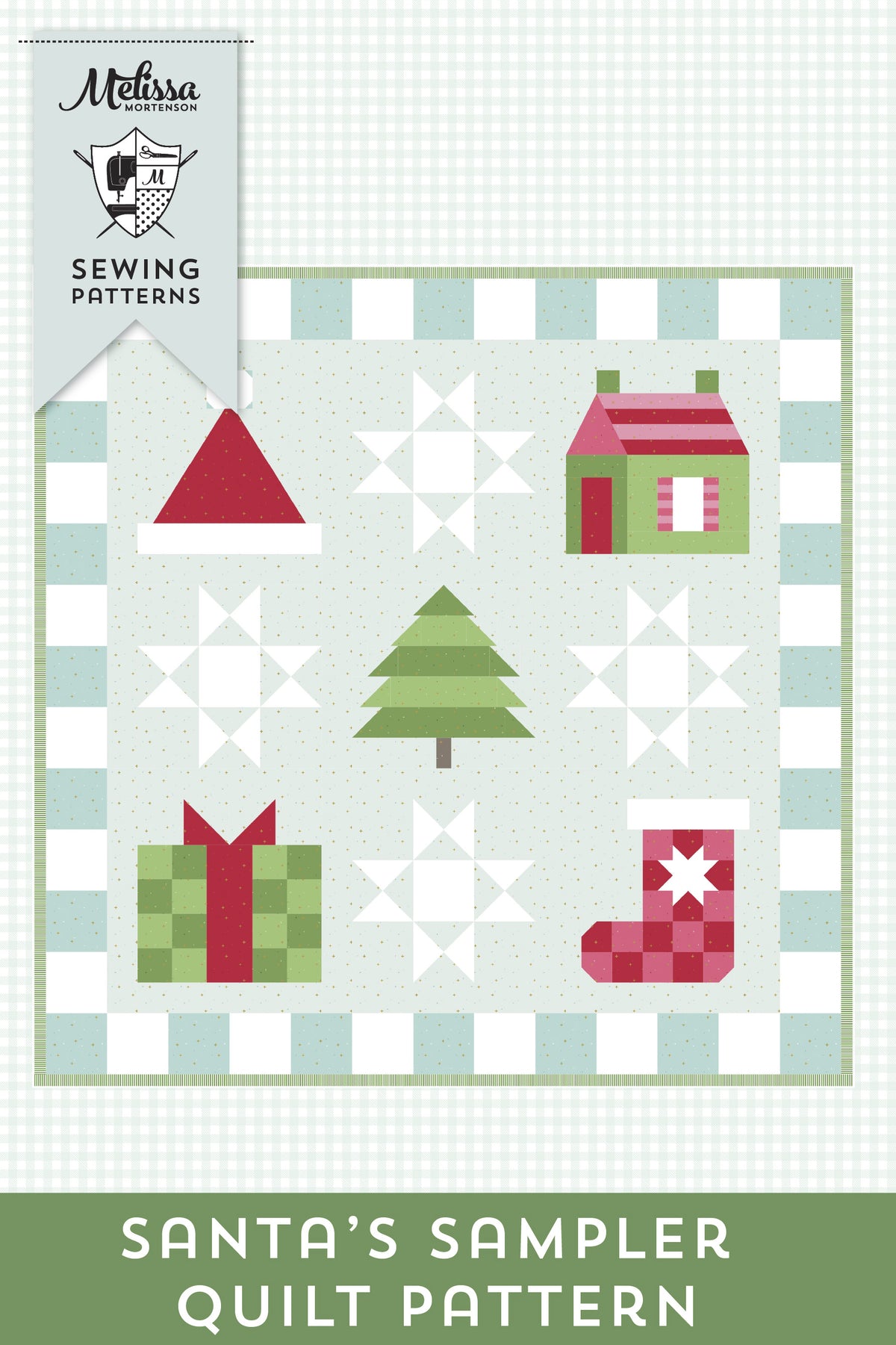 Santa's Sampler Christmas Quilt Pattern | Digital PDF Quilt Pattern