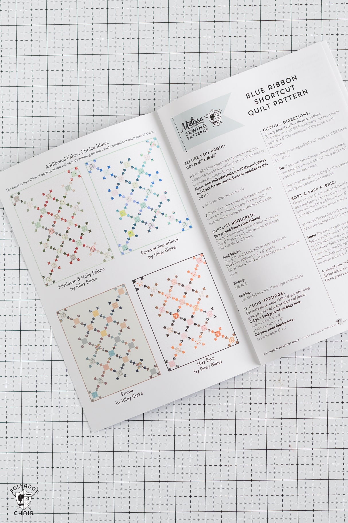 Blue Ribbon Shortcut Quilt Pattern | Printed Copy