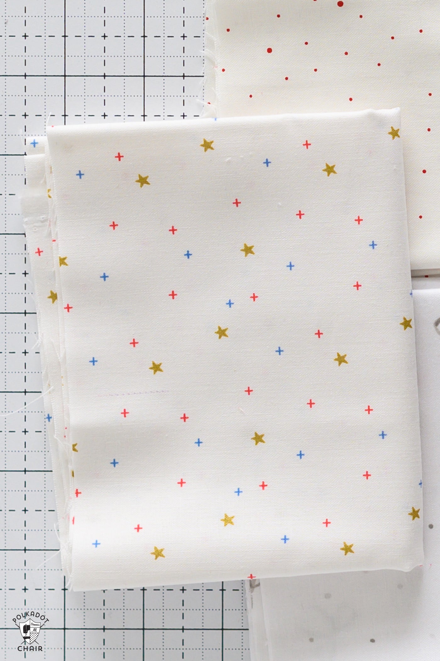 Sparkler Star Fabric by Riley Blake Designs End of Bolt Cut