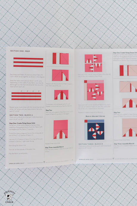 Sparkler Swirl Christmas & Holiday Quilt Pattern | Printed Pattern