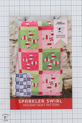 Sparkler Swirl Christmas & Holiday Quilt Pattern | Printed Pattern