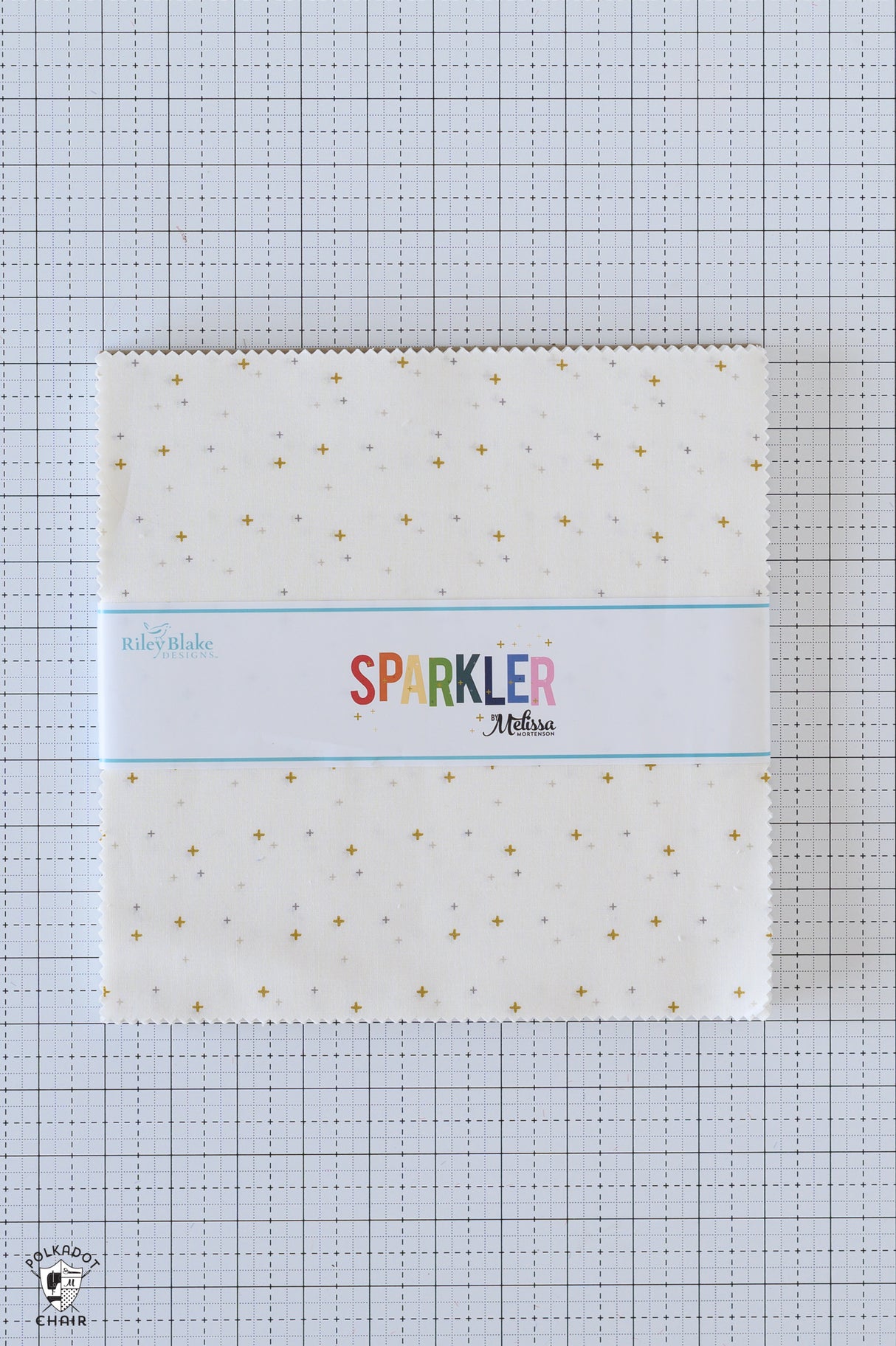 Sparkler 10" Precut Fabric Stack; White